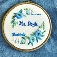 Load image into Gallery viewer, Hand embroidery teacher gift