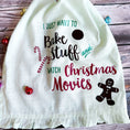 Load image into Gallery viewer, Gingerbread personalised tea towel Christmas