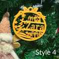 Load image into Gallery viewer, Personalised 3d Christmas ornaments