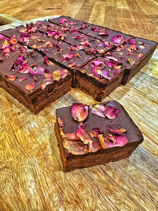 Rose petal fudge