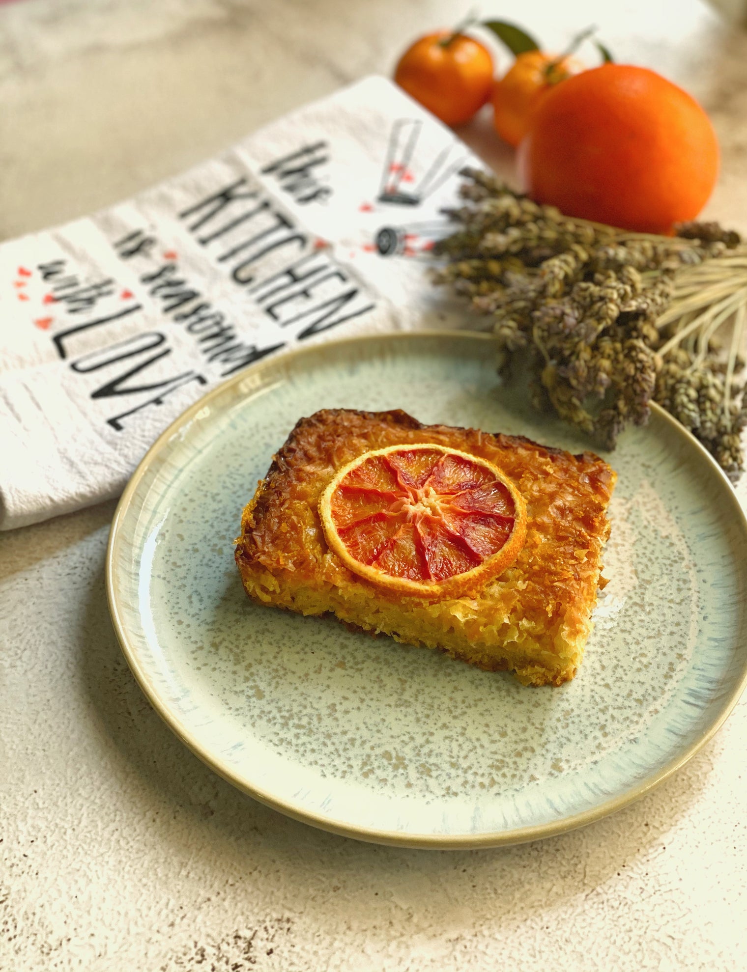 Greek orange filo cake