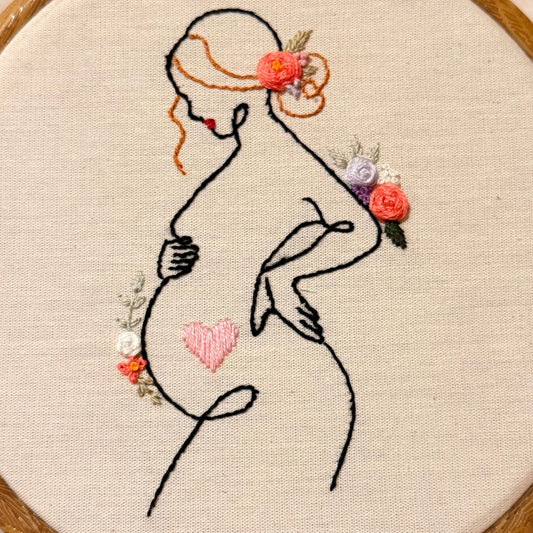 handmade maternity portrait