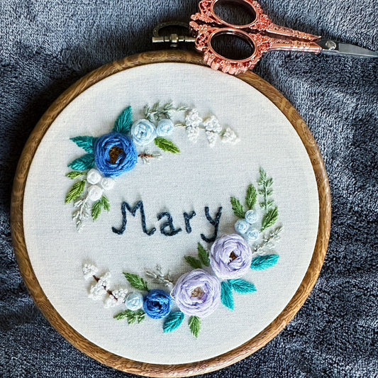 Hand embroidery floral