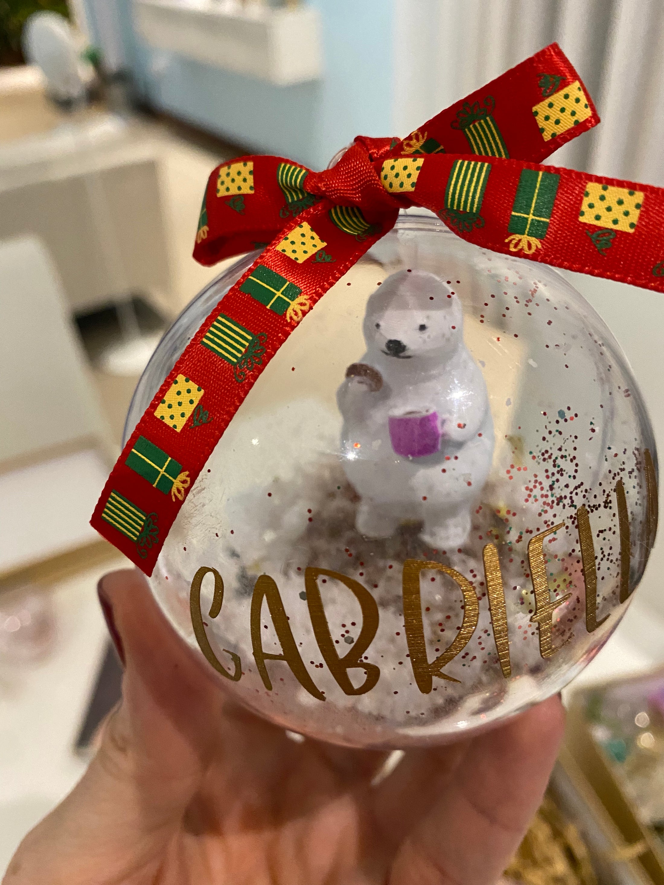 Personalised DIY baubles