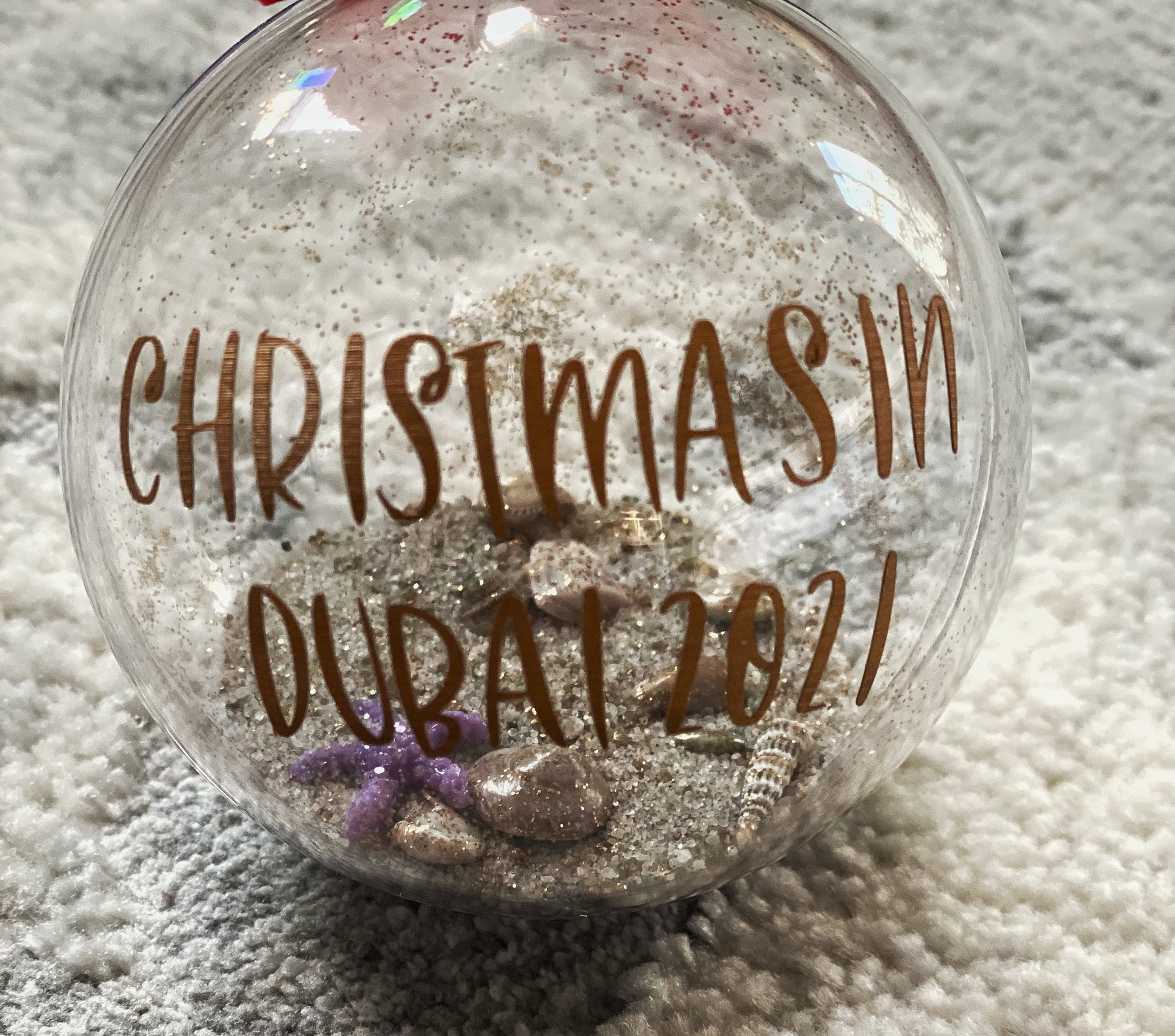 Personalised DIY baubles