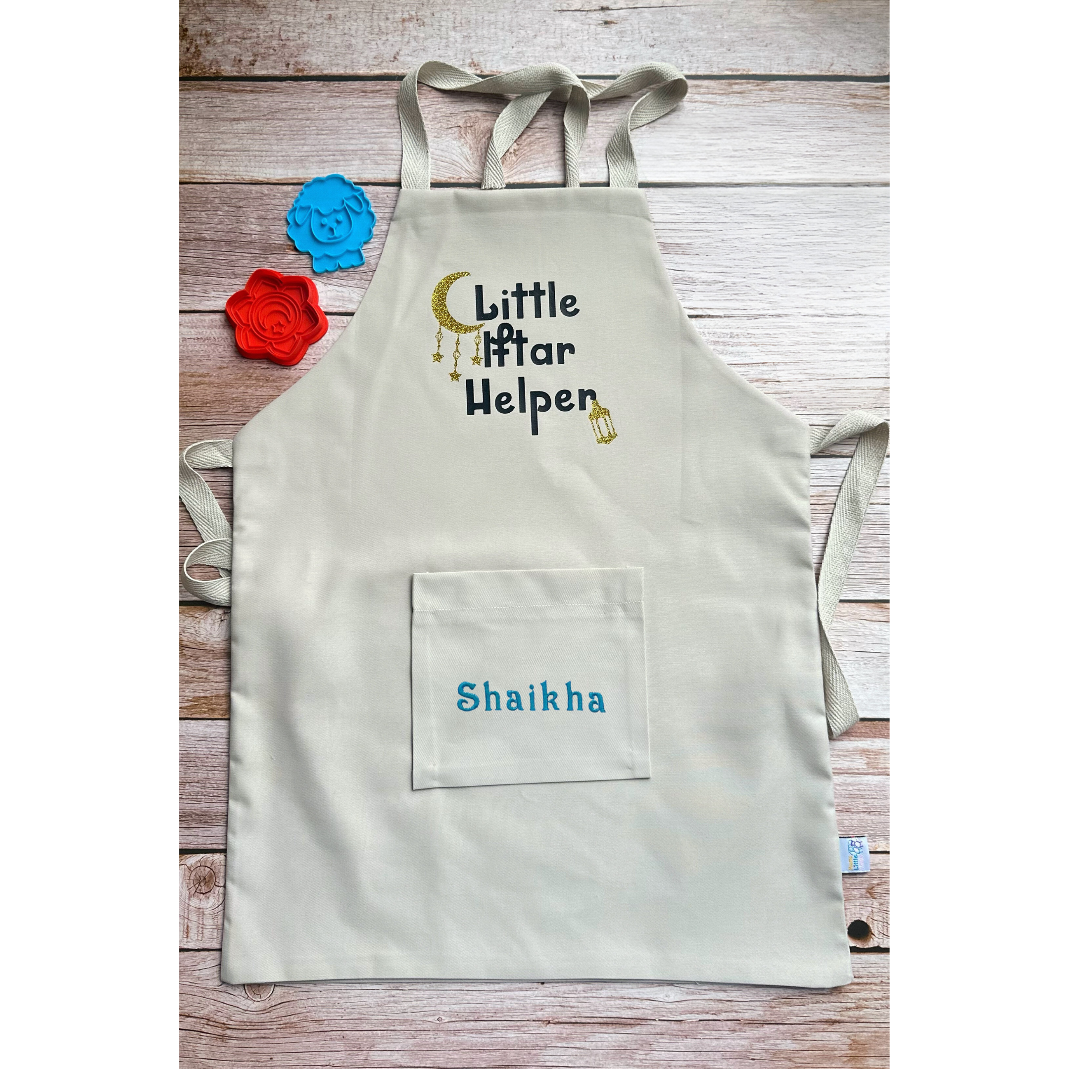 Personalised ramadan and iftar aprons for kids