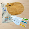 Load image into Gallery viewer, A beautiful handmade personalised chopping board for kids
