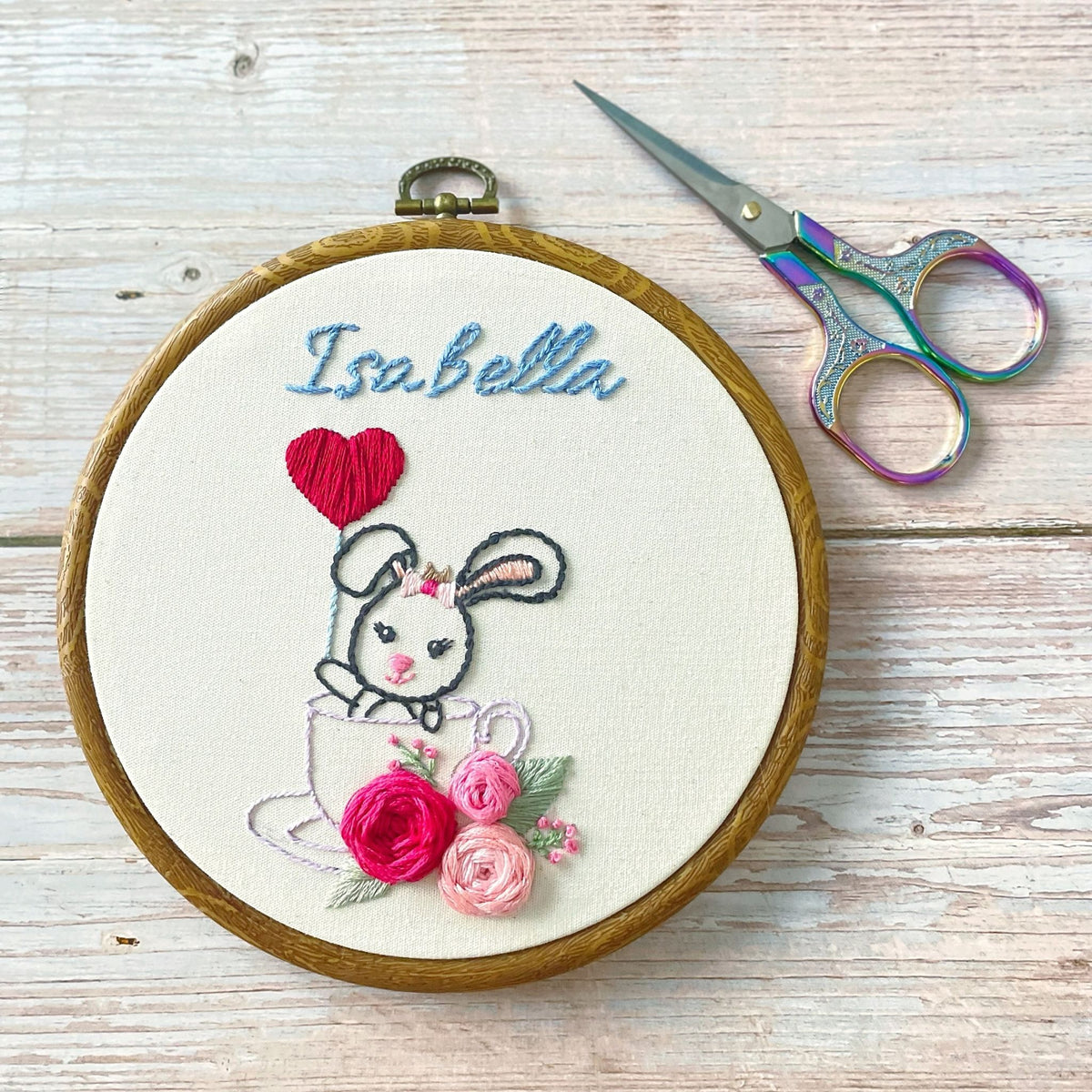 Personalised gift for kids hand embroidery