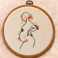 Load image into Gallery viewer, Pregnant embroidery handmade gift
