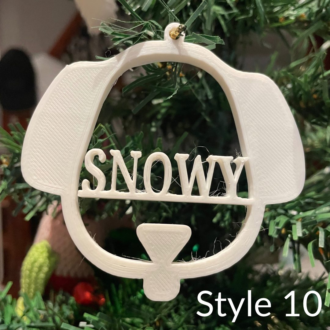 Personalised 3d Christmas ornaments