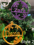 Load image into Gallery viewer, Personalised 3d Christmas ornaments
