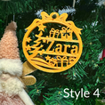 Load image into Gallery viewer, Personalised 3d Christmas ornaments
