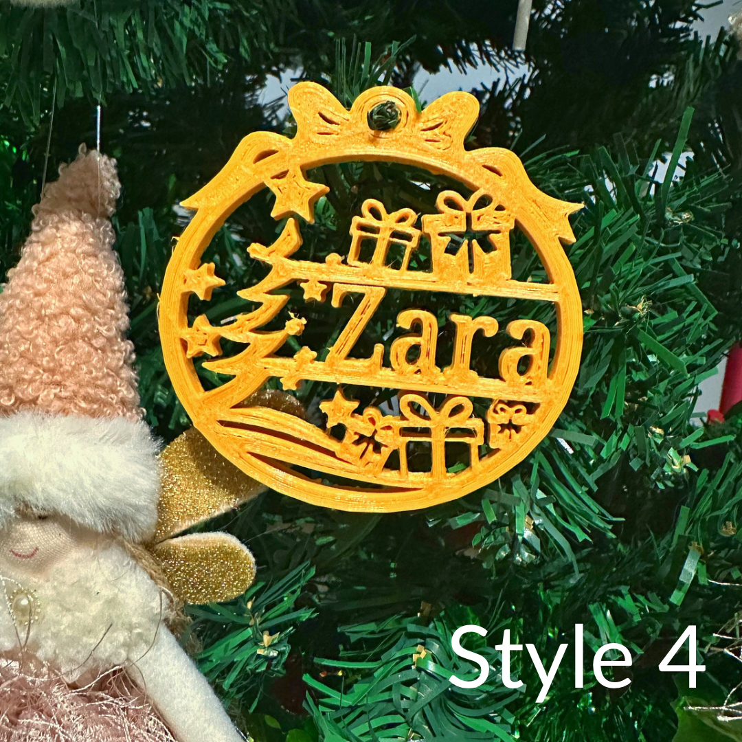 Personalised 3d Christmas ornaments