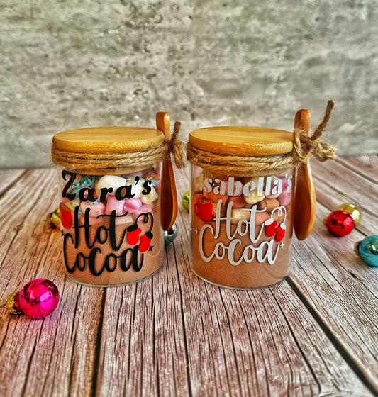 Personalised cocoa jar