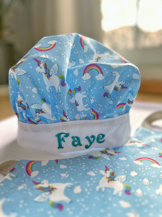 Personalised chef hat for kids 