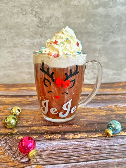 Personalised reindeer mug