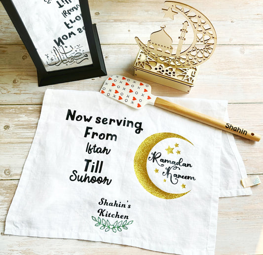 Personalised tea towel and kitchen towel 